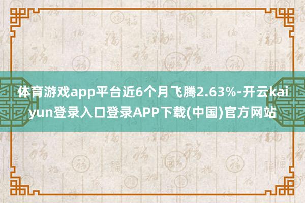 体育游戏app平台近6个月飞腾2.63%-开云kaiyun登录入口登录APP下载(中国)官方网站